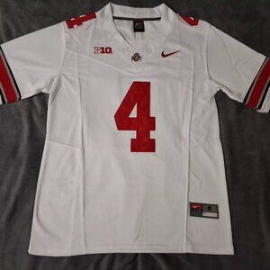 Mens Jeremiah Smith White Stitched Jersey Vapor